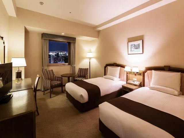 غرفة ديلوكس بسريرين منفصلين في طابق مرتفع، Hotel Mystays Sapporo Aspen 1/1
