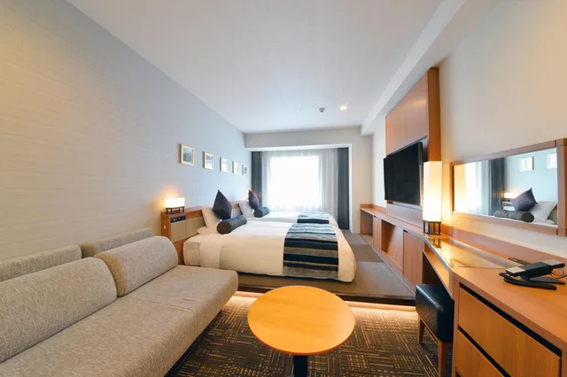 غرفة بريميوم بسريرين منفصلين بأرضية تاتامي، Hakodate Kokusai Hotel 4/6