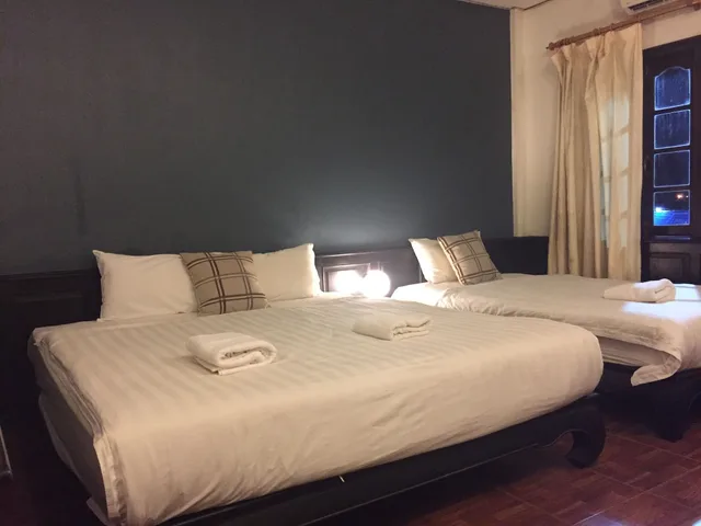 غرفة عائلية ثلاثية بسرير مزدوج وسرير فردي، Sengphachanh Hotel 2 2/4