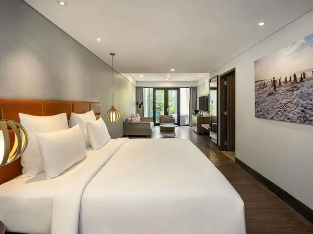 غرفة بريميوم ديلوكس بسرير كينج بإطلالة على الحديقة، Pullman Bali Legian Beach 2/7