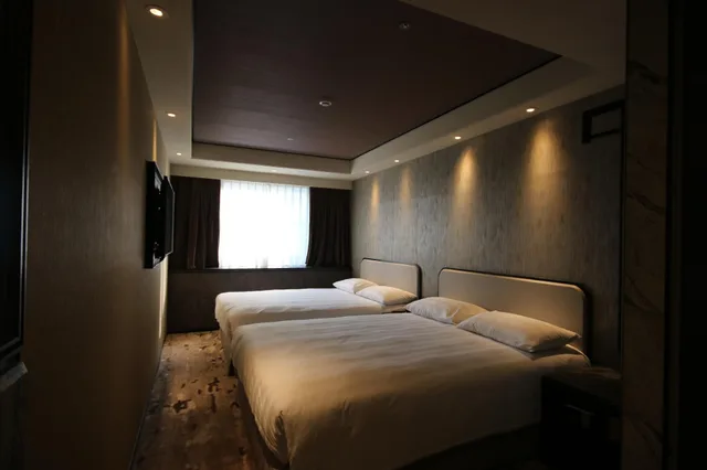 غرفة عائلية بسريرين مزدوجين بإطلالة على المدينة، Hotel Midtown Richardson Kaohsiung Boai 1/2