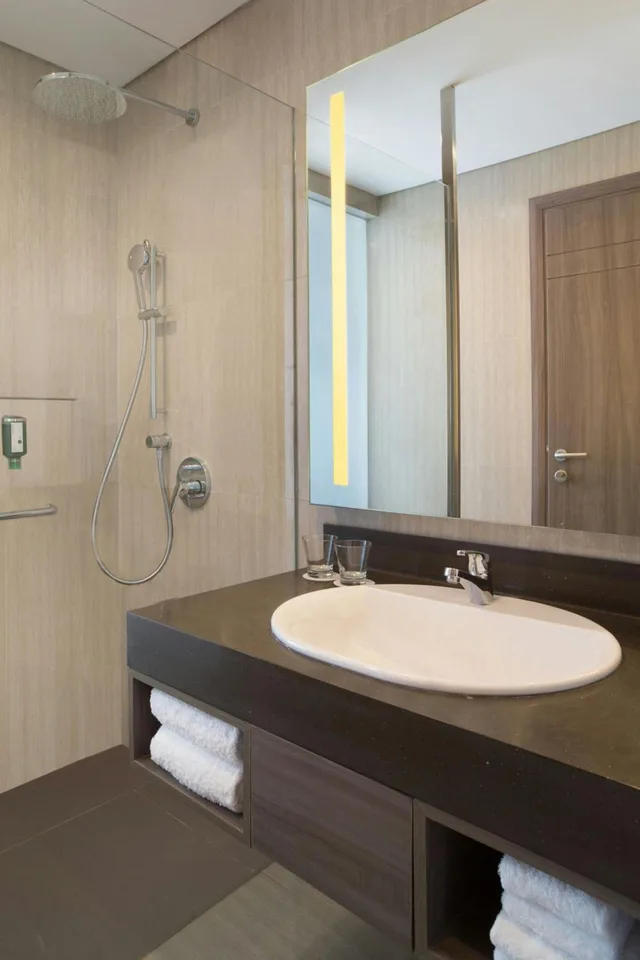 غرفة ديلوكس بسريرين منفصلين بإطلالة على المدينة، Fairfield By Marriott Belitung 7/7