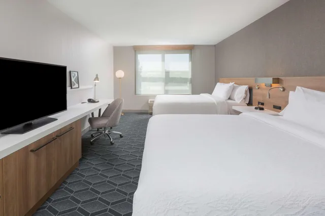 غرفة بسرير مزدوج لذوي الإعاقة، Hilton Garden Inn Oakland/ San Leandro 1/1