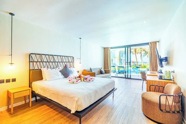 غرفة بريميوم بسريرين منفصلين بإطلالة على المسبح، Kombo Beach Resort 9/10