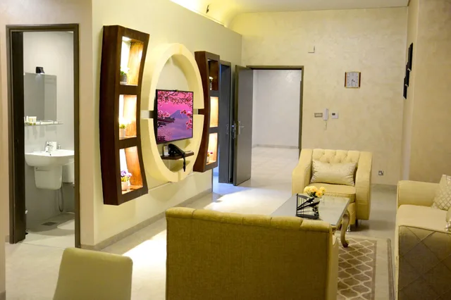 شقة ديلوكس بسرير كينج بإطلالة على المدينة بغرفة نوم واحدة، The 58 Hotel Apartments 5/5