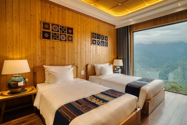 2 Bedrooms, Tho Cam, Bungalow, King and Twin Beds, Mountain View، Lady Hill Sapa Resort 2/3