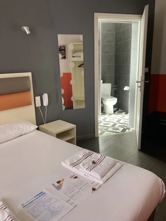 غرفة قياسية مفردة بسرير مزدوج، Adonis Hotel Strasbourg 4/4