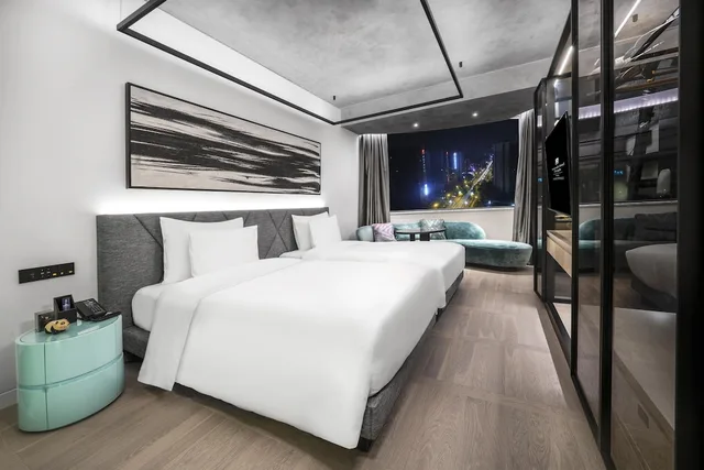 غرفة ديلوكس بسريرين منفصلين، Kempinski Hotel Chengdu 3/10