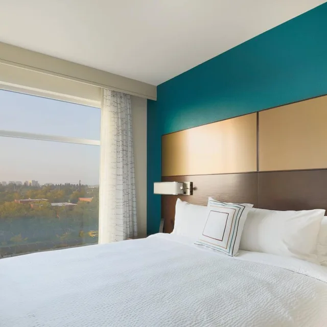 استوديو بسرير كينج مع أريكة بحوض استحمام لذوي الإعاقة، Residence Inn By Marriott San Jose Airport 1/2