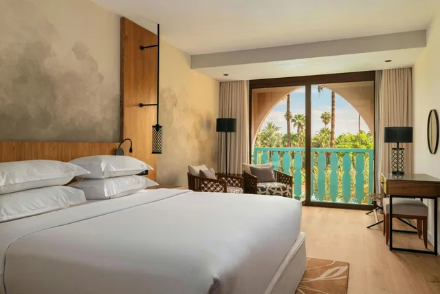 غرفة بسريرين منفصلين بإطلالة على الحديقة، Marriott Meridien N'fis 7/16