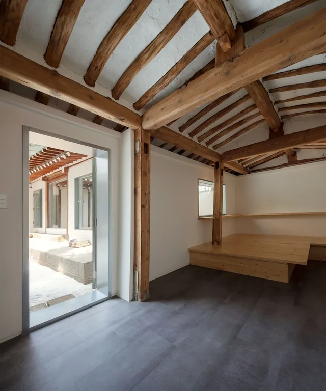 غرفة ديلوكس بفراش فوتون، Hanok Residence Hotel Side 2/4