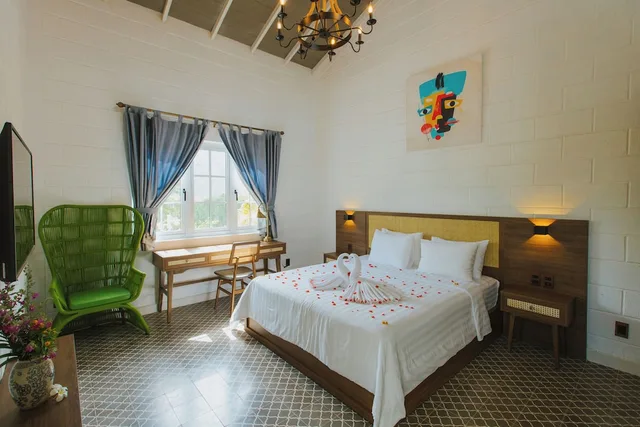 فيلا بسرير كينج وسريرين منفصلين بإطلالة على المسبح بغرفتي نوم، Perolas Villas Resort 4/10