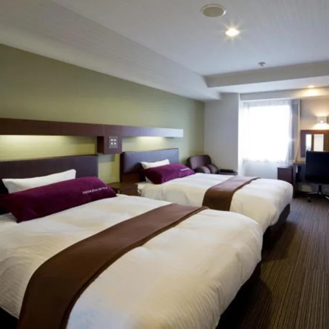 Room, Twin Beds, Green Rich Hotel Kyoto Eki Minami 1/7