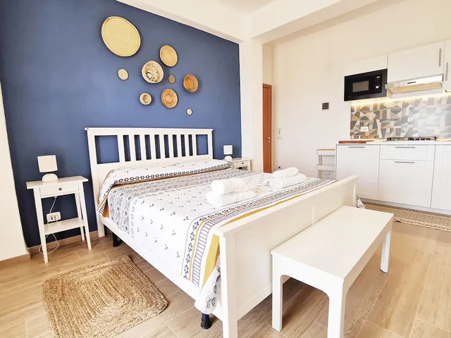 غرفة بانورامية ثلاثية بسرير مزدوج وسرير فردي بإطلالة على البحر بشرفة، B And B Miravalle Agrigento 4/6