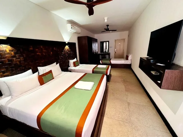 غرفة ديلوكس عائلية بسريرين مزدوجين، Ella Flower Garden Resort 2/7
