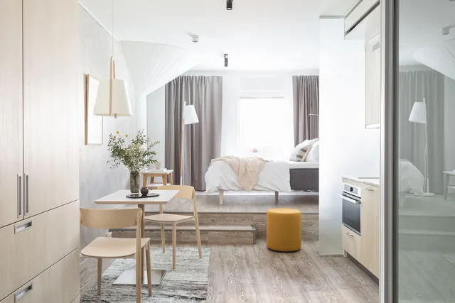 Medium, Studio, Queen Bed, High Floor، Noli Katajanokka 1/3