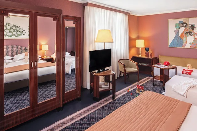 غرفة عائلية بسرير مزدوج مع أريكة، Starhotels Du Parc 7/10