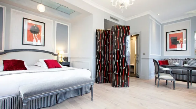 جناح بريستيج بسرير كوين مع أريكة، Maison Albar Hotel Paris Champs Elysees 2/3