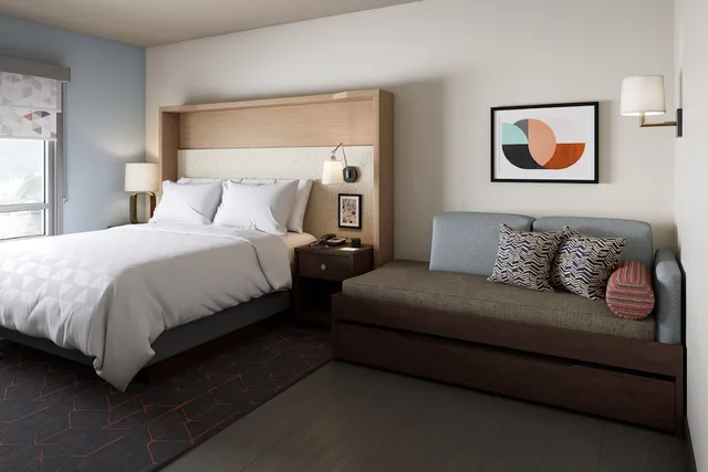 جناح بسرير فردي بغرفة نوم واحدة مع أريكة، Holiday Inn Lansdale 2/2