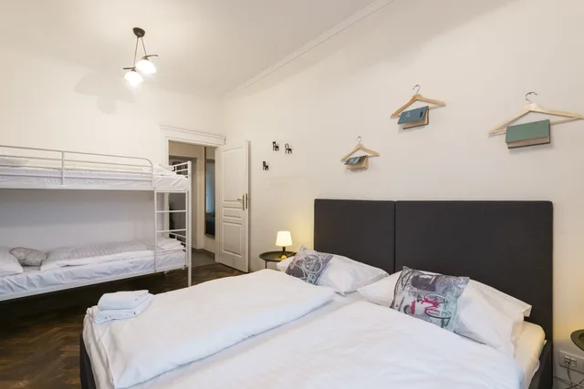 2 Bedrooms, Connecting, Apartment, 2 Bunk Beds, 3 Beds, Hybernska Apartments 1/10