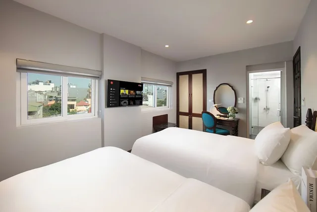 غرفة اقتصادية بسريرين منفصلين، Serene Central hotel 1/4