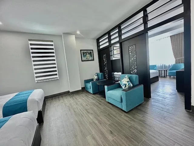 2 Bedrooms, Junior, Twin Beds, King Bed, Vian Hotel 5/7