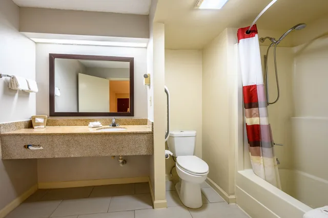 غرفة ديلوكس بسرير كينج لذوي الإعاقة، Red Roof Inn Sylacauga 4/4