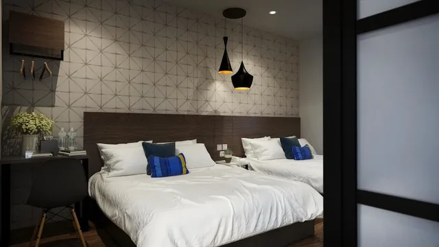 Family, 2 Queen Beds, No Window، The Square Hotel 1/1