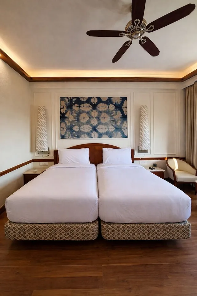 غرفة ديلوكس بسريرين منفصلين، Hotel Clarks Amer Jaipur 3/9