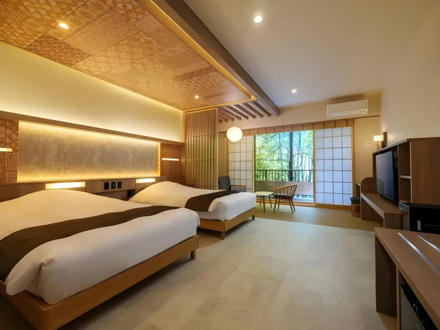 جناح بسريرين منفصلين، Hakone Kowakudani Onsen Mizunoto 1/1