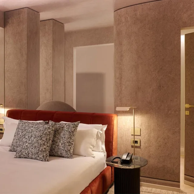 غرفة ديلوكس بسرير مزدوج أو سريرين منفصلين، Borghese Contemporary hotel 6/6