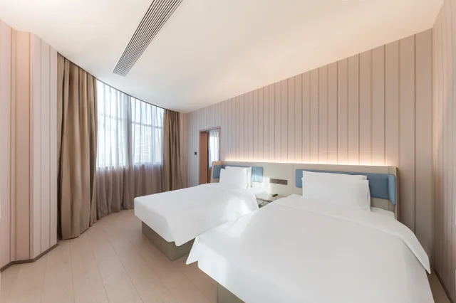 غرفة بزنس بسريرين منفصلين، Hanting Hotel Ji'nan Huaxin Road 2/2