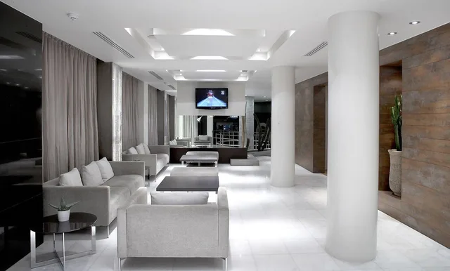 غرفة بسريرين منفصلين مع أريكة، Domotel Olympia Urban Chic Hotel 1/1