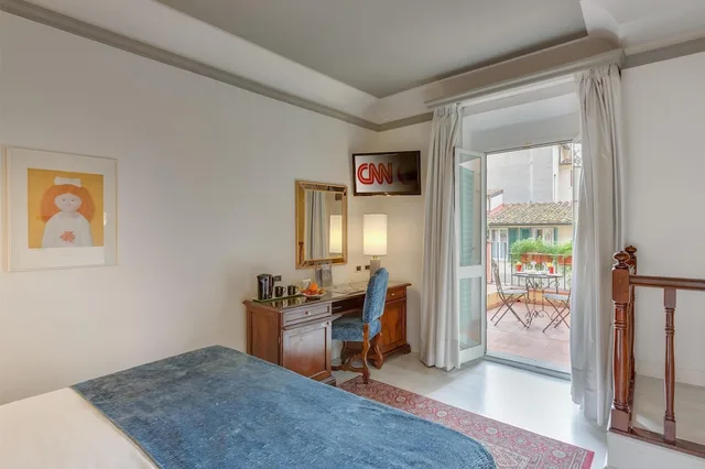 غرفة بسريرين منفصلين بشرفة، Rivoli Boutique Hotel 10/10