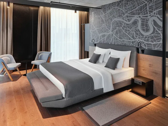 غرفة ديلوكس بسرير مزدوج، Movenpick Zagreb 2/9