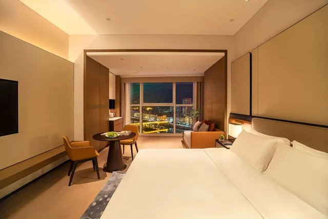 غرفة ديلوكس بسرير كينج، Wyndham Grand Plaza Royale Yujia Anhua 1/1