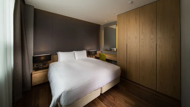 Family Suite, Double and Twin Beds, Mountain View, with Pool، THE ANNEX 1/2