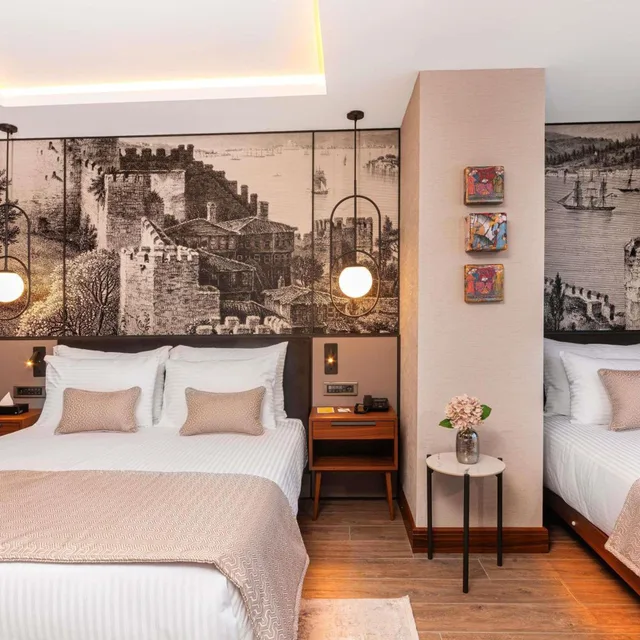 غرفة سوبيريور بسرير فردي وسرير كوين، Levni Istanbul Hotel Handwritten Collection 4/16
