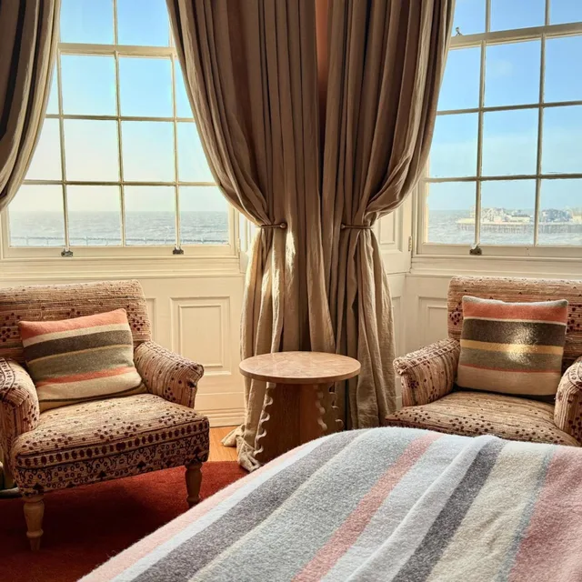 غرفة بسرير كوين بإطلالة على البحر، Drakes Hotel Brighton 6/7