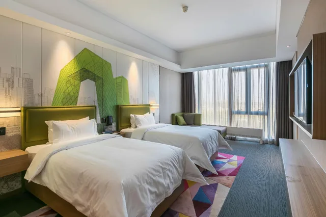 غرفة ديلوكس بسريرين منفصلين، Hampton By Hilton Beijing Fangshan 1/1