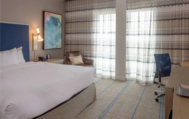 غرفة بسرير كينج بحوض استحمام لذوي الإعاقة، Hilton Austin Airport 1/8