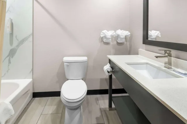 غرفة قياسية بسرير كينج بحوض جاكوزي، Clarion Pointe Fort Worth East - Arlington 4/6