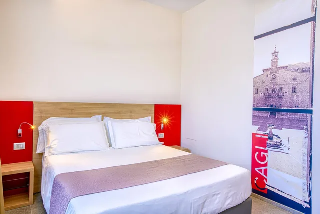 غرفة بسرير مزدوج أو سريرين منفصلين بحمام خاص، Hotel Bramante Spa 6/10
