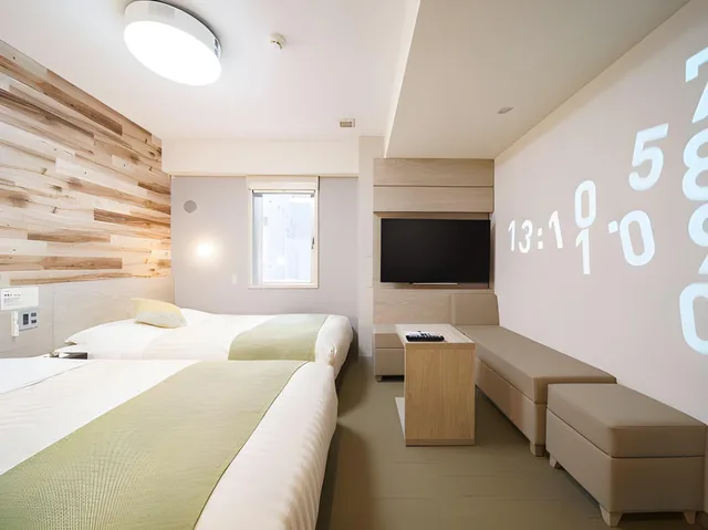 غرفة ديلوكس بسريرين منفصلين، Super Hotel Sendai Hirosedori 1/1