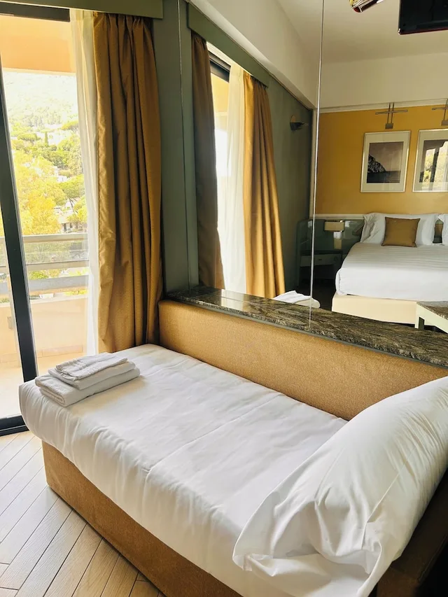 غرفة كلاسيكية بسريرين منفصلين بإطلالة على البحر، Circeo Park Hotel 3/10