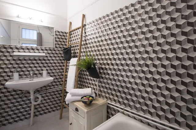 شقة بسرير مزدوج وسريرين منفصلين بغرفتي نوم، Attractive Flat Near Acropolis Museum 4/6