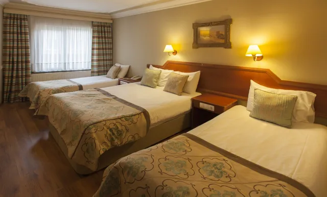 غرفة قياسية رباعية بسرير مزدوج وسريرين منفصلين، Boyuguzel Thermal Otel 1/3