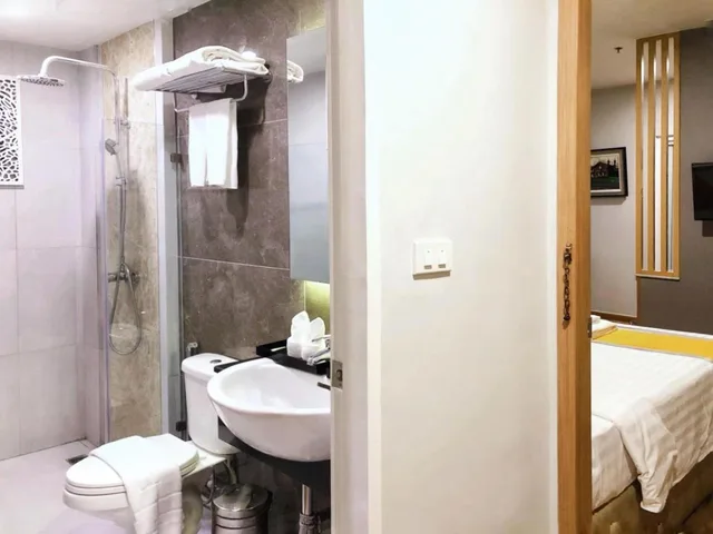 غرفة ديلوكس بسرير مزدوج أو سريرين منفصلين، The Green View Hotel 6/7