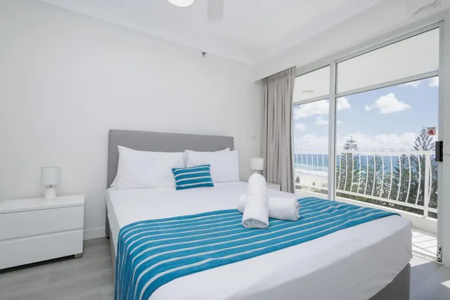 شقة تنفيذية بغرفتي نوم، Burleigh Surf Apartments 3/10