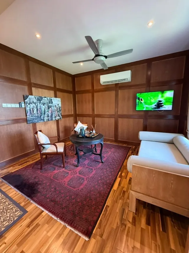 فيلا فاخرة بسريرين منفصلين وسريرين كينج بإطلالة على البحر بـ3 غرف نوم بمسبح خاص، Ambong Pool Villas 7/10